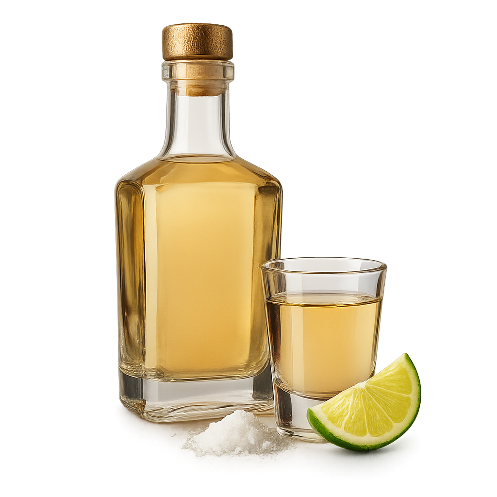 Botella de Tequila y Garniciones