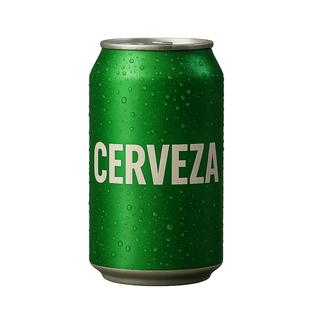 Lata de cerveza detallada